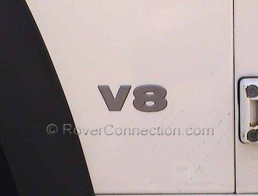 Factory Genuine OEM V8 Decal for Land Rover